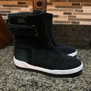 United Nude suede faux fur lined boots